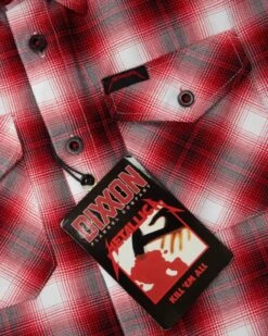 Metallica 'Kill Em All' Flannel - Red/White/Black 10 Metallica 'Kill Em All' Flannel - Red/White/Black -Cheap Bisley || CATerpillar || UNIT Store dixxon dx flm 00739 4