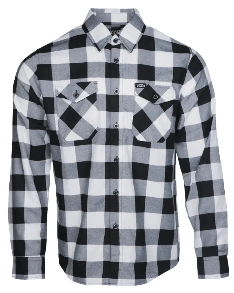 El Gringo Flannel - Black/White 3 El Gringo Flannel - Black/White