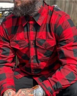 Redrum Flannel - Red/Black