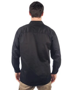 Three Way Cool Breeze Work Shirt Long Sleeve - Black -Cheap Bisley || CATerpillar || UNIT Store dnc ls shirt 3224 black back