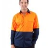 Hi Vis Cool Breeze Cotton Drill Shirt LS - Orange/Navy 2 Hi Vis Cool Breeze Cotton Drill Shirt LS - Orange/Navy -Cheap Bisley || CATerpillar || UNIT Store dnc 3840 on m 1 3 1 1 0c0408ea 5072 4140 8c11 74f6a0313e36