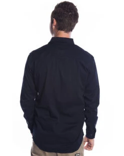 LSH-1 Stretch Work Shirt LS - Navy -Cheap Bisley || CATerpillar || UNIT Store fxd top lsh1 navy back