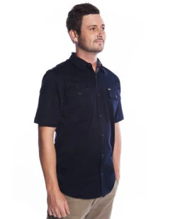 SSH-1 Stretch Work Shirt SS - Navy -Cheap Bisley || CATerpillar || UNIT Store fxd top ssh1 navy right 9e2d484b bf52 4250 98f8 a321e96b9a5a