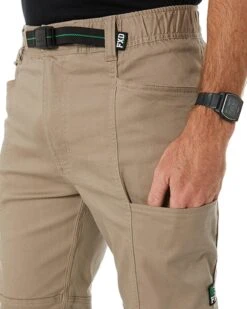 WP-6 Elastic Waist Work Pant - Khaki -Cheap Bisley || CATerpillar || UNIT Store fxd wp 6 khaki 7