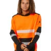 Hi Vis Taped Tech Hoodie - Orange