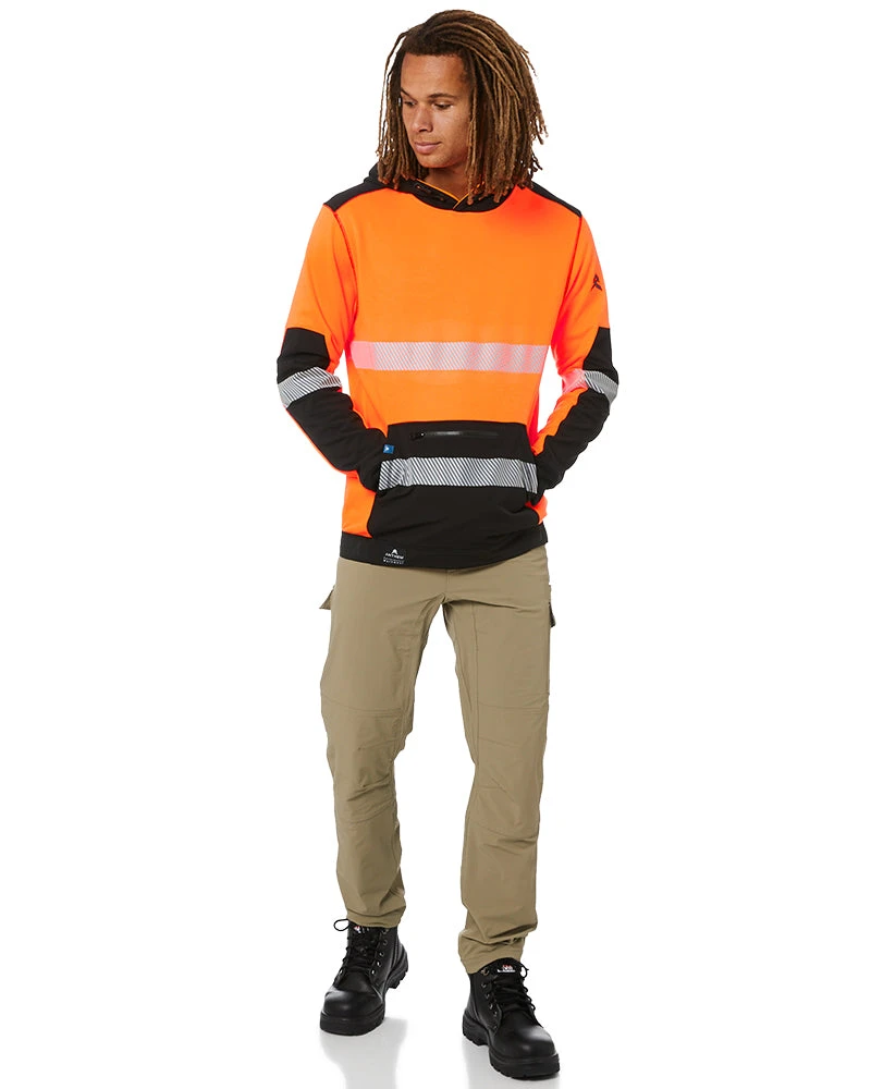 Hi Vis Taped Tech Hoodie - Orange 4 Hi Vis Taped Tech Hoodie - Orange - Image 2