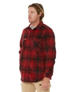 Legends Sherpa Jacket With Beanie - Camper Red 11 Legends Sherpa Jacket With Beanie - Camper Red -Cheap Bisley || CATerpillar || UNIT Store hard yakka y06518 camper red 3