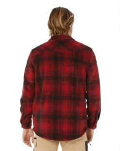 Legends Sherpa Jacket With Beanie - Camper Red 12 Legends Sherpa Jacket With Beanie - Camper Red -Cheap Bisley || CATerpillar || UNIT Store hard yakka y06518 camper red 4