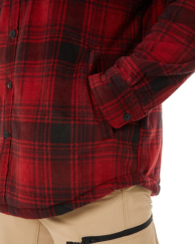 Legends Sherpa Jacket With Beanie - Camper Red 8 Legends Sherpa Jacket With Beanie - Camper Red - Image 6