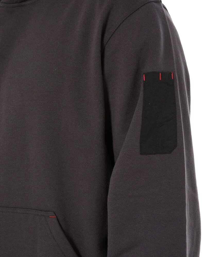 Brushed Fleece Hoodie - Charcoal 7 Brushed Fleece Hoodie - Charcoal - Image 5