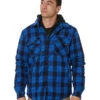 Quilted Flannel Jacket - Blue -Cheap Bisley || CATerpillar || UNIT Store jetpilot jpw49 blue 1