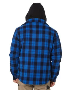 Quilted Flannel Jacket - Blue -Cheap Bisley || CATerpillar || UNIT Store jetpilot jpw49 blue 4