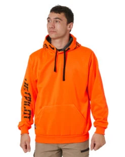 Sparked Pullover Hoodie - Black/Orange