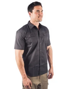 Magnum Sitemaster SS Shirt - Charcoal 9 Magnum Sitemaster SS Shirt - Charcoal -Cheap Bisley || CATerpillar || UNIT Store magnum masr100 charcoal right