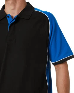 Nitro Polo - Black/Royal/White -Cheap Bisley || CATerpillar || UNIT Store p10112 black royal white 05