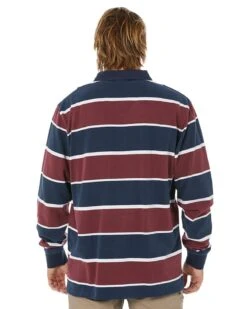 Rugby Jersey - Maroon/Navy/White -Cheap Bisley || CATerpillar || UNIT Store pilbara rmpc081 mnw 4