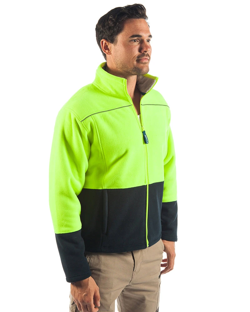 LUMBER Hi Vis Jacket - Yellow/Navy 6 LUMBER Hi Vis Jacket - Yellow/Navy - Image 4