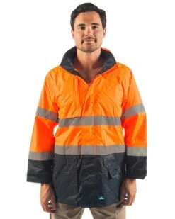 Northern Hi Vis Jacket - Orange/Navy