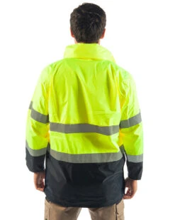 Northern Hi Vis Jacket - Yellow/Navy 9 Northern Hi Vis Jacket - Yellow/Navy -Cheap Bisley || CATerpillar || UNIT Store rainbird 8577 northern jacket yellow navy back