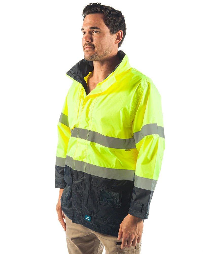 Northern Hi Vis Jacket - Yellow/Navy 4 Northern Hi Vis Jacket - Yellow/Navy - Image 2