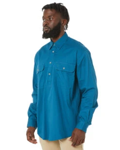 Closed Front Cotton Twill Shirt LS - Diesel -Cheap Bisley || CATerpillar || UNIT Store ritemate rm200cf diesel 3