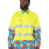 Light Weight Open Front LS Vented Two Tone Taped Shirt - Yellow/Hibiscus 1 Light Weight Open Front LS Vented Two Tone Taped Shirt - Yellow/Hibiscus -Cheap Bisley || CATerpillar || UNIT Store ritemate rmru02r yellow hibiscus 1