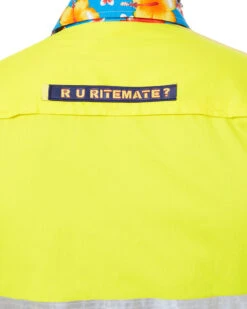 Light Weight Open Front LS Vented Two Tone Taped Shirt - Yellow/Hibiscus 13 Light Weight Open Front LS Vented Two Tone Taped Shirt - Yellow/Hibiscus -Cheap Bisley || CATerpillar || UNIT Store ritemate rmru02r yellow hibiscus 6