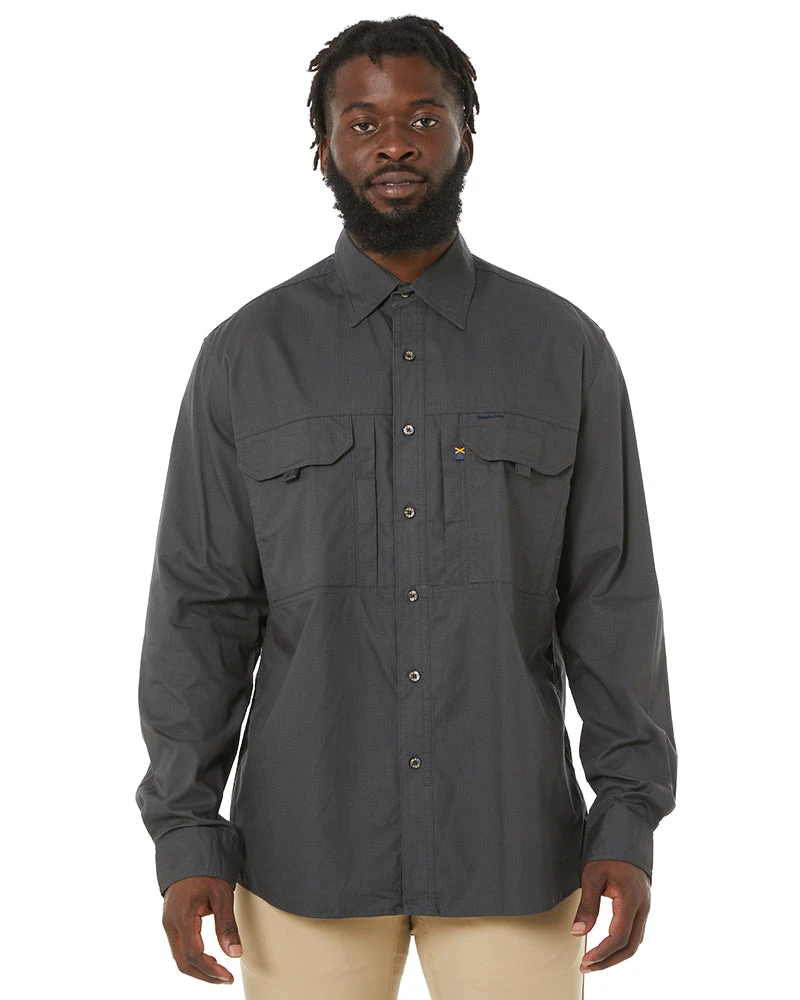 RMX Flexible Fit Utility LS Shirt - Charcoal 3 RMX Flexible Fit Utility LS Shirt - Charcoal