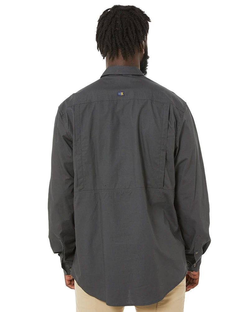 RMX Flexible Fit Utility LS Shirt - Charcoal 6 RMX Flexible Fit Utility LS Shirt - Charcoal - Image 4