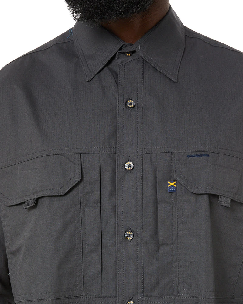 RMX Flexible Fit Utility LS Shirt - Charcoal 7 RMX Flexible Fit Utility LS Shirt - Charcoal - Image 5