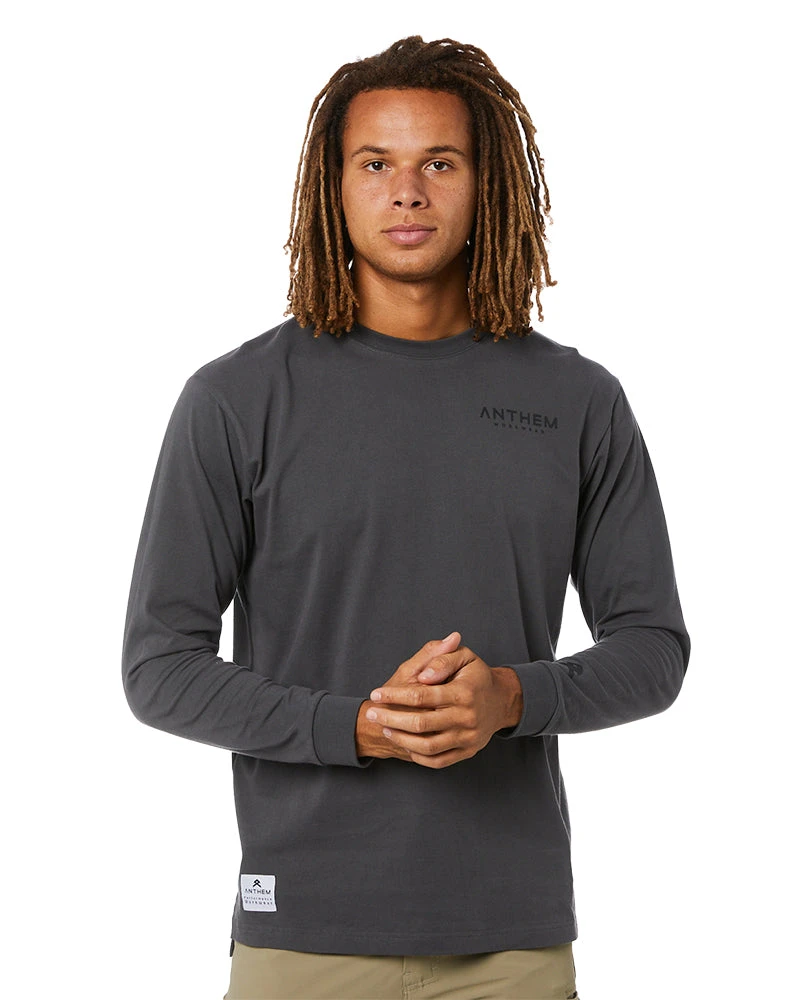 Big Icon LS Tee - Washed Black 3 Big Icon LS Tee - Washed Black