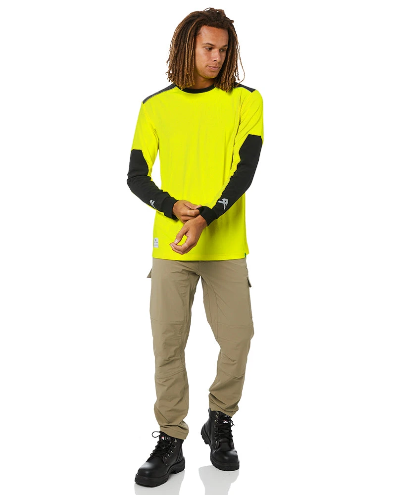 Performance LS Tee Hi Vis - Yellow 4 Performance LS Tee Hi Vis - Yellow - Image 2