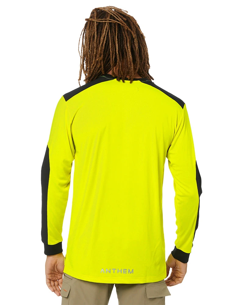 Performance LS Tee Hi Vis - Yellow 5 Performance LS Tee Hi Vis - Yellow - Image 3
