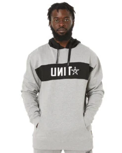 UNIT Climp Fleece Hoodie - Grey Marle