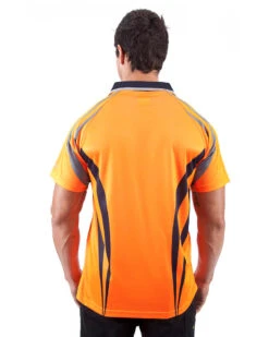 Charger Airwear Polo Shirt SS - Orange/Navy -Cheap Bisley || CATerpillar || UNIT Store visitec cvpas on m 3 3 1 1