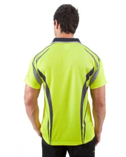 Charger Airwear Polo Shirt SS - Yellow/Navy -Cheap Bisley || CATerpillar || UNIT Store visitec cvpas yn m 3 4 1 1