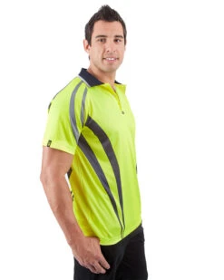 Charger Airwear Polo Shirt SS - Yellow/Navy -Cheap Bisley || CATerpillar || UNIT Store visitec cvpas yn m 4 4 1 1