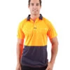 Original Microfibre Polo Shirt SS - Orange/Navy -Cheap Bisley || CATerpillar || UNIT Store visitec vpms on m 1 4 1 1
