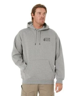 Volcom VWW Pullover Fleece Hoodie - Heather Grey