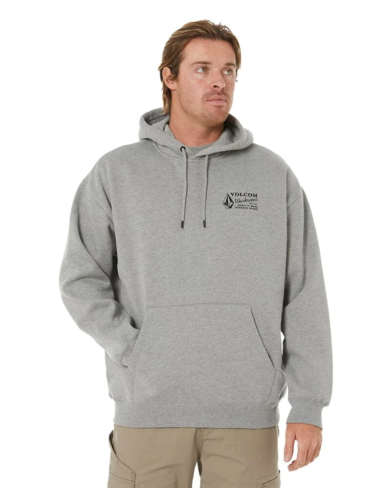Volcom VWW Pullover Fleece Hoodie - Heather Grey 3 Volcom VWW Pullover Fleece Hoodie - Heather Grey