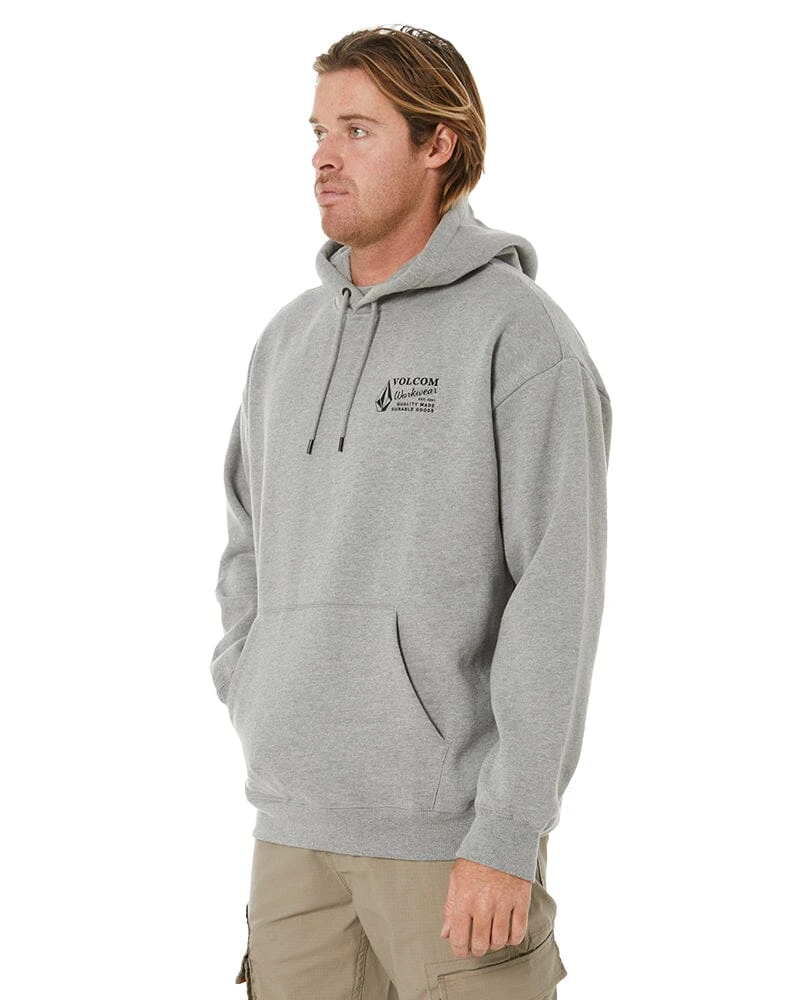 Volcom VWW Pullover Fleece Hoodie - Heather Grey 5 Volcom VWW Pullover Fleece Hoodie - Heather Grey - Image 3