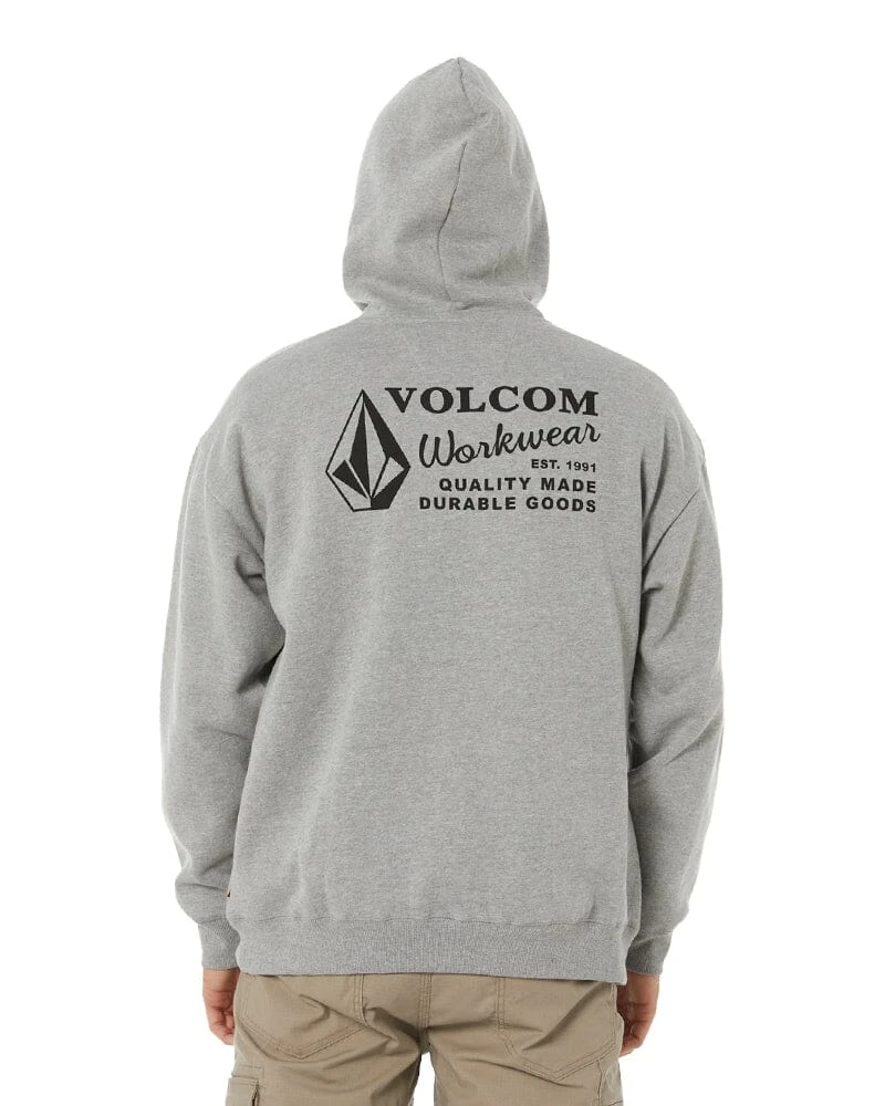 Volcom VWW Pullover Fleece Hoodie - Heather Grey 6 Volcom VWW Pullover Fleece Hoodie - Heather Grey - Image 4