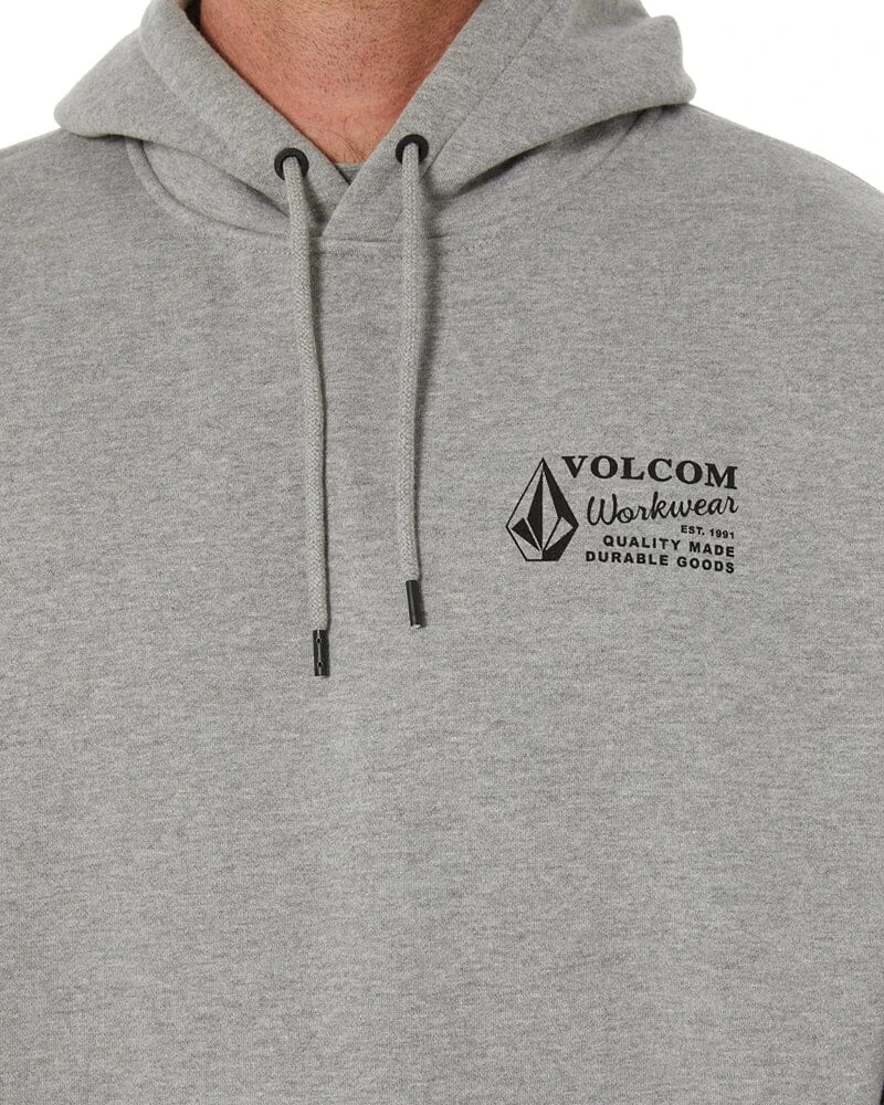 Volcom VWW Pullover Fleece Hoodie - Heather Grey 7 Volcom VWW Pullover Fleece Hoodie - Heather Grey - Image 5