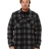 Volcom Bowered Fleece LS - Pewter -Cheap Bisley || CATerpillar || UNIT Store volcom a5832202 pewter 1