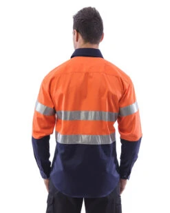 Hi Vis Taped Cotton Drill Shirt LS (3 Pack) - Orange/Navy -Cheap Bisley || CATerpillar || UNIT Store workit 2002 on m 3 1 1 6124f1d6 2bef 4759 ba56 fc73cfb3e551