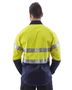 Hi Vis Taped Cotton Drill Shirt LS (3 Pack) - Yellow/Navy -Cheap Bisley || CATerpillar || UNIT Store workit 2002 yn m 3 1 1 8873d97c 7359 47fb 8f83 c83b98dac193