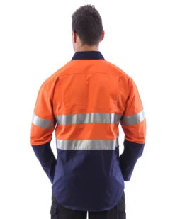 Hi Vis Taped Lightweight Closed Front Shirt LS (3 Pack) - Orange/Navy 8 Hi Vis Taped Lightweight Closed Front Shirt LS (3 Pack) - Orange/Navy -Cheap Bisley || CATerpillar || UNIT Store workit 2004 on m 3 1 1