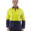 Hi Vis Lightweight Cotton Shirt LS (3 Pack) - Yellow/Navy 1 Hi Vis Lightweight Cotton Shirt LS (3 Pack) - Yellow/Navy -Cheap Bisley || CATerpillar || UNIT Store workit 2007 yn m 1 1 1